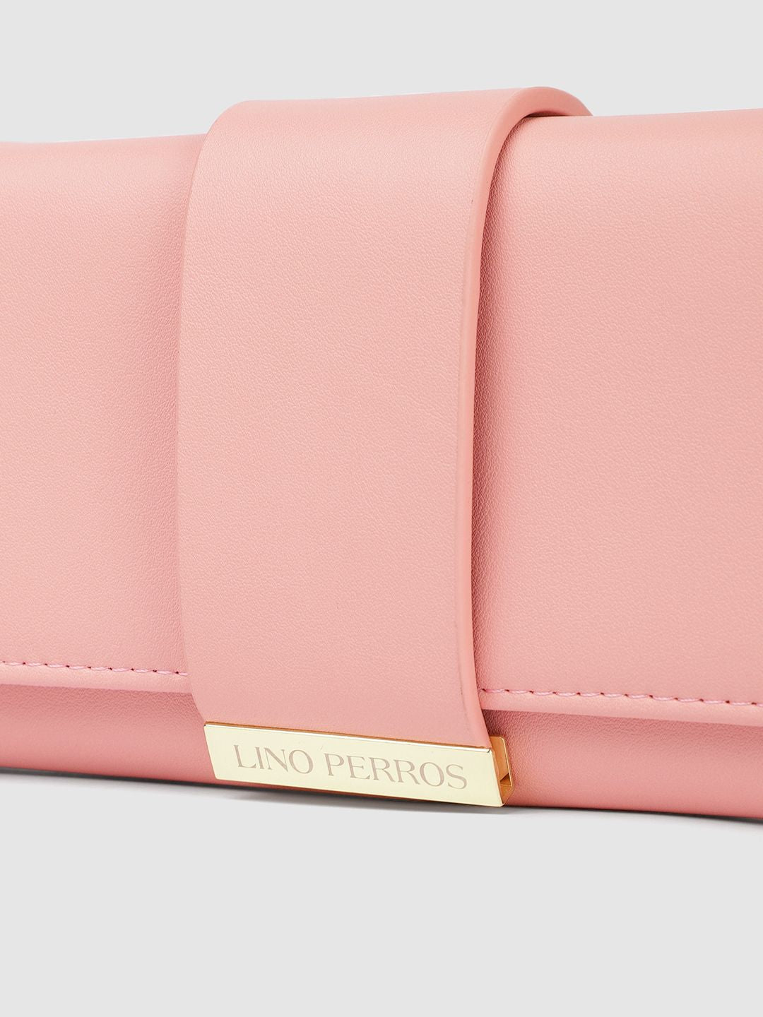 Lino Perros Women Solid Three Fold Wallet