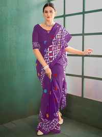 Saree mall Ethnic Motifs Pure Cotton Block Print Saree