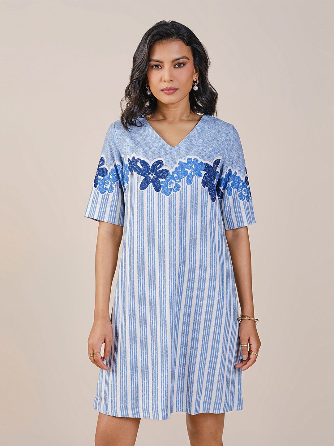 AND Women V-neck A-Line Dress