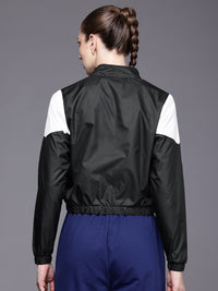 HRX by Hrithik Roshan Rapid-Dry Antimicrobial Crop Bomber Lifestyle Jacket
