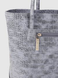 Lino Perros Blue Animal Textured PU Structured Laptop Bag