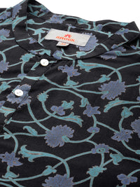 Anouk Men FloralPrinted Mandarin Collar Pure Cotton Kurta