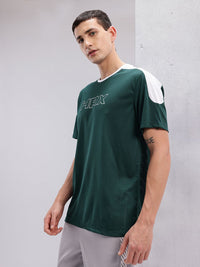 HRX by Hrithik Roshan Brand Logo Print Perforated Training T-shirt