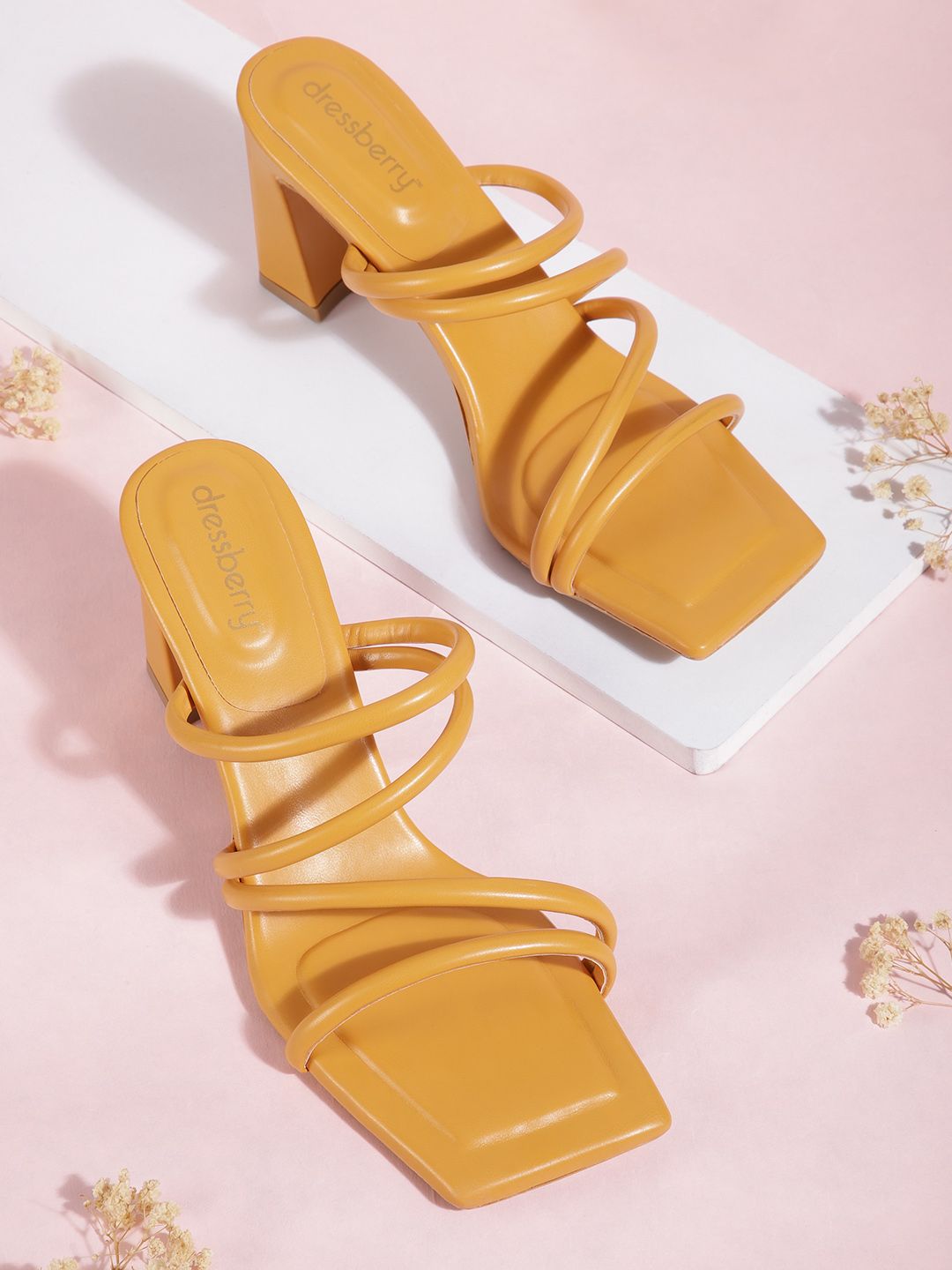 DressBerry Strappy Block Heels