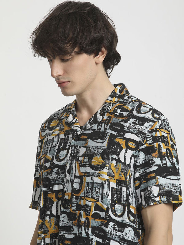 THE BEAR HOUSE Men Opaque Printed Casual Shirt