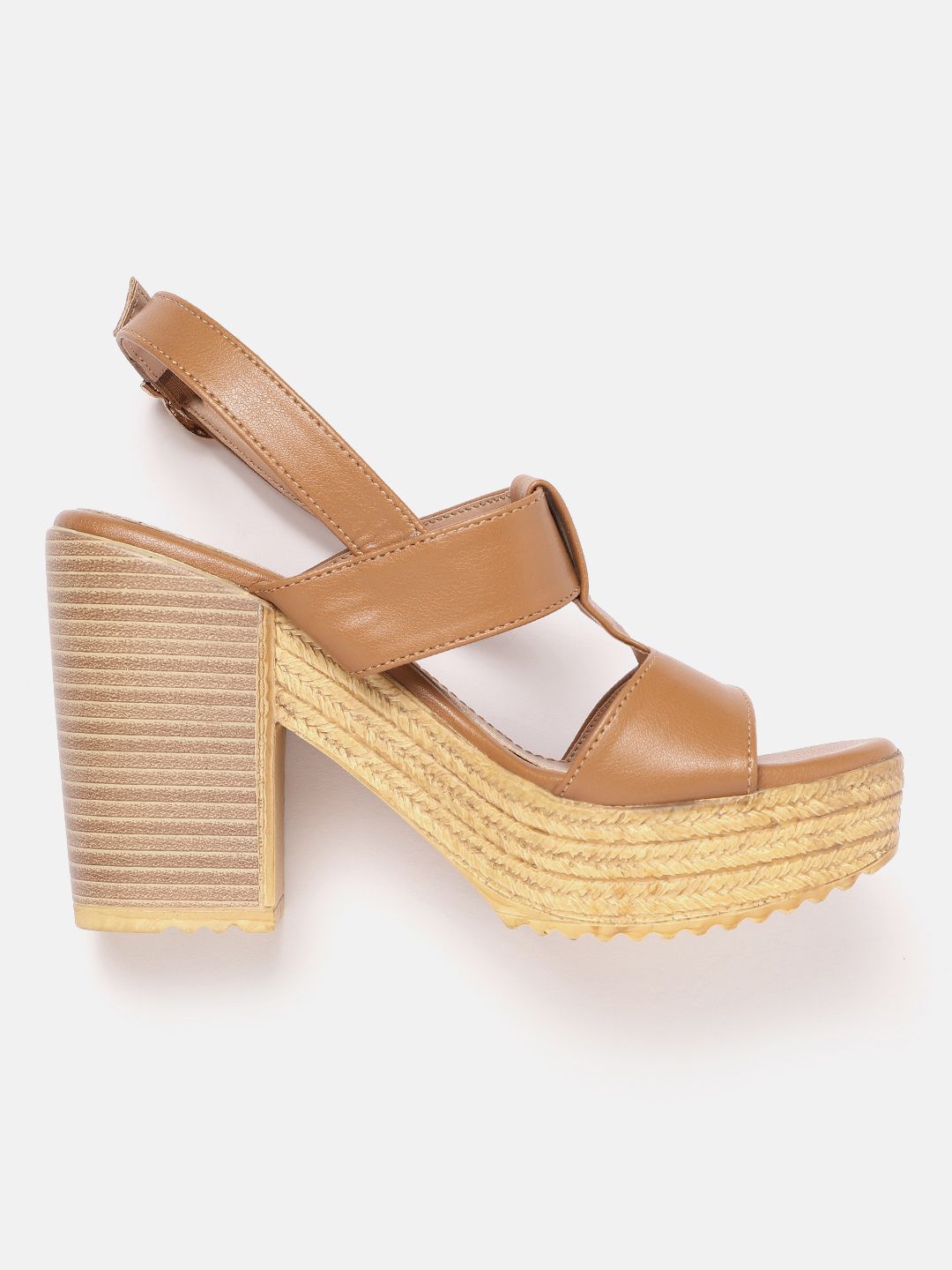 DressBerry Open Toe Block Heels