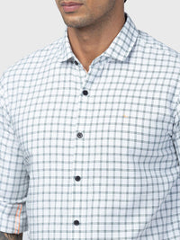 SPYKAR Men Slim Fit Grid Tattersall Checks Checked Casual Shirt