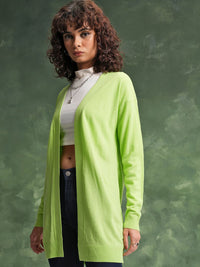 Tokyo Talkies Acrylic Longline Cardigan