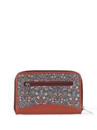 ZOUK Women Floral Printed Zip Detail Zip Around Wallet
