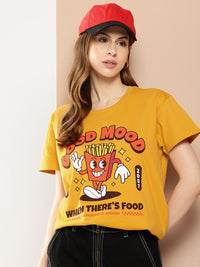 Difference of Opinion Printed Pure Cotton Boxy T-shirt
