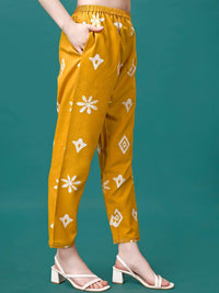 KALINI Bandhani Printed Gotta PattiKurta With Trousers & Dupatta