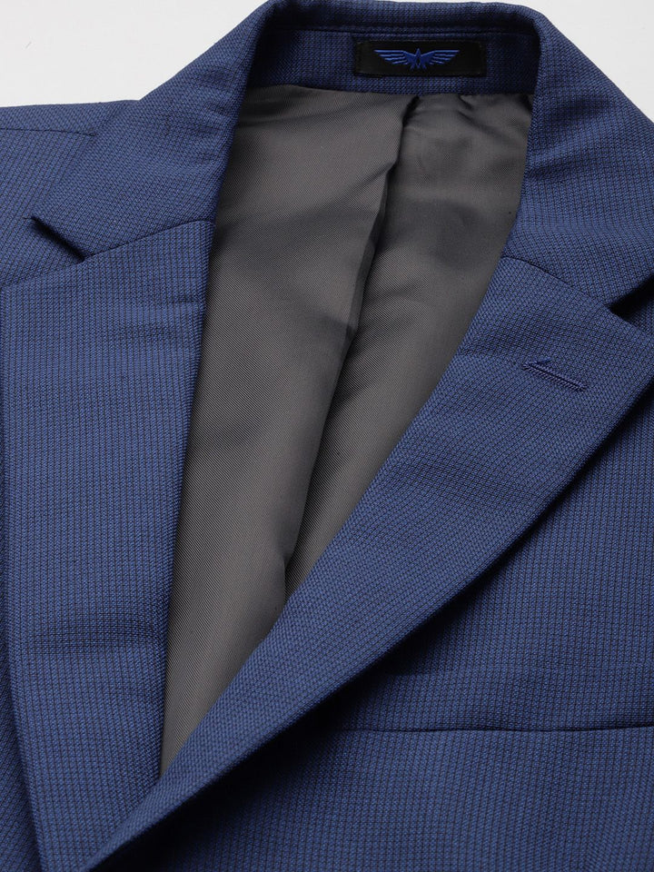 Park Avenue Men Checked Super Slim Neo Fit Single-Breasted Two-Piece Party Suit