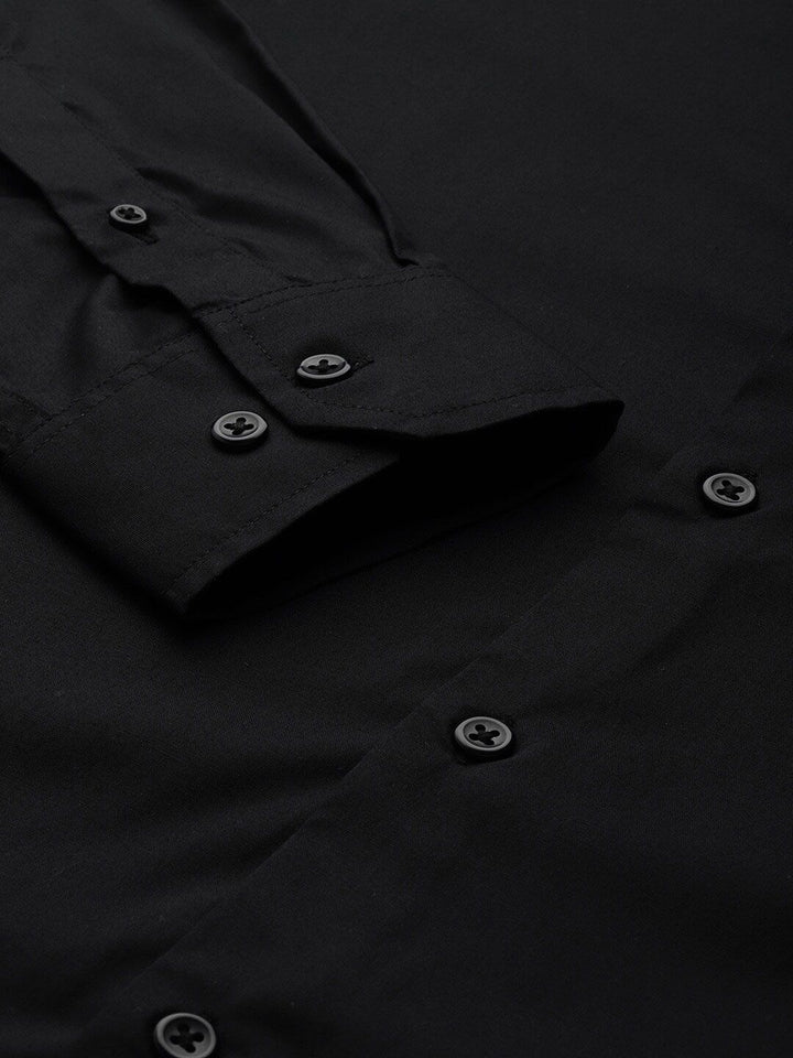 Hancock Relaxed Spread Collar Cotton Formal Shirt