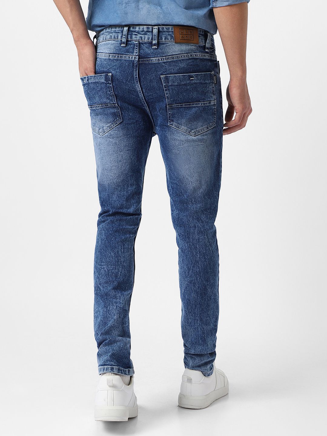 Urbano Fashion Men Skinny Fit Heavy Fade Stretchable Cotton Jeans