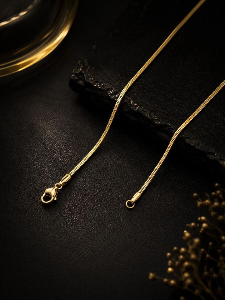 PANASH Men Brass Gold-Plated Chain