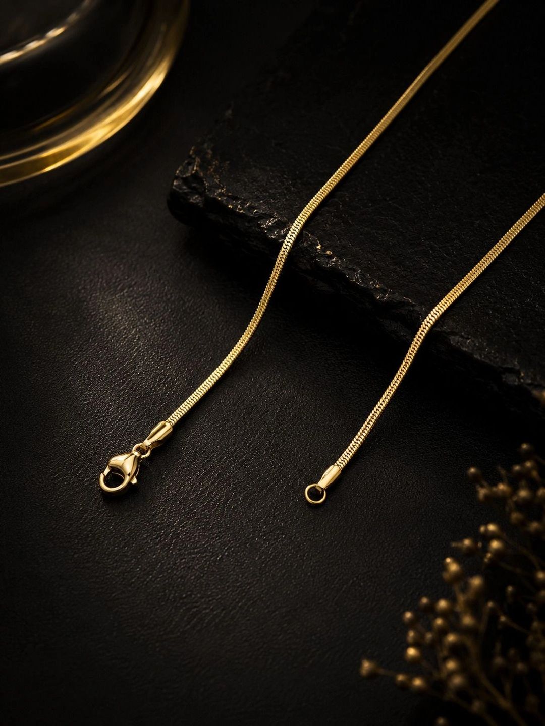 PANASH Men Brass Gold-Plated Chain