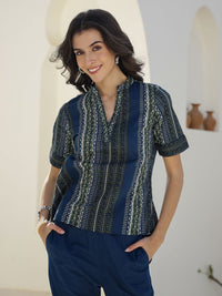 SANSKRUTIHOMES Women Printed Pure Cotton Top With Trousers Co-Ords