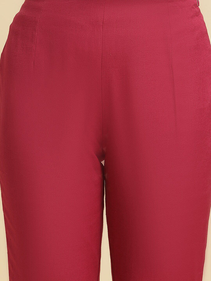 W Women Slim Fit Mid-Rise Trousers