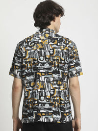 THE BEAR HOUSE Men Opaque Printed Casual Shirt