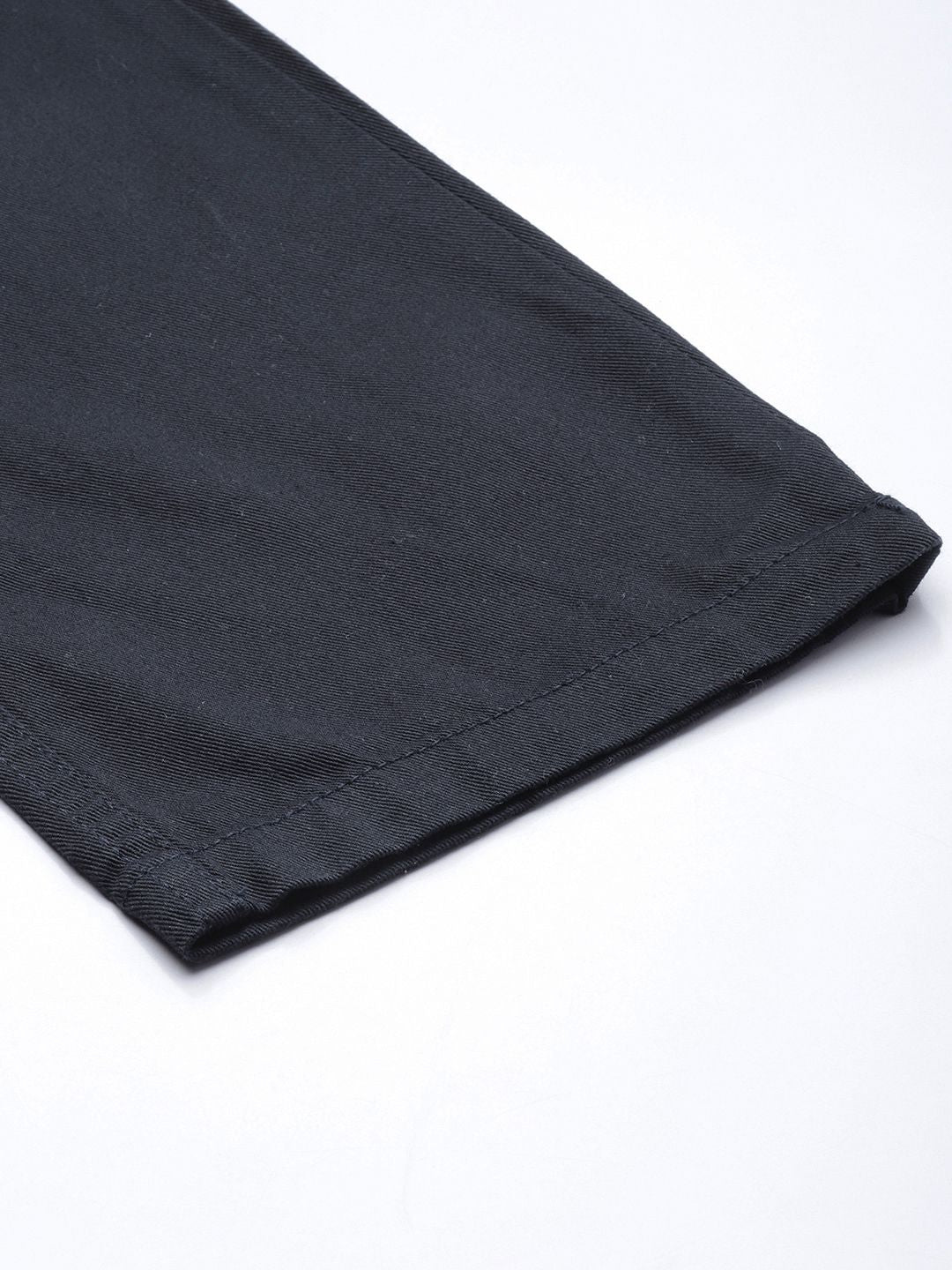 The Indian Garage Co Men Pure Cotton Slim Fit Trousers