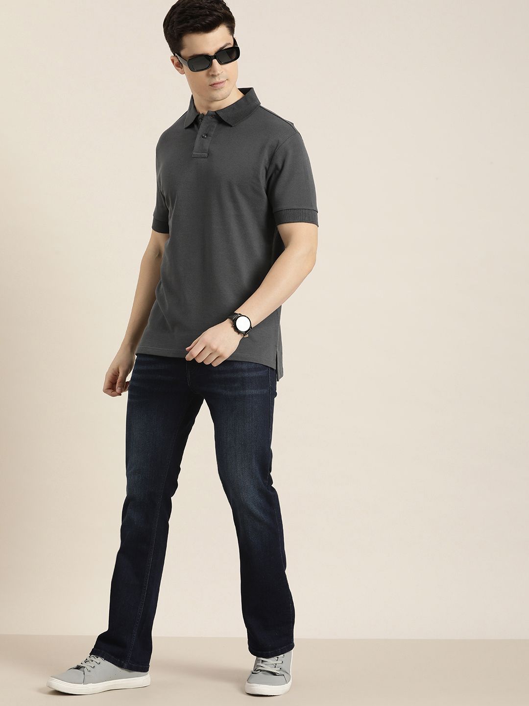 DILLINGER Men Polo Collar Pure Cotton T-shirt