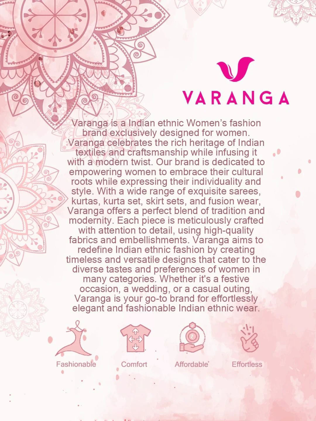 Varanga Ethnic Motifs Embroidered Woven Design Pure Cotton Kurta With Trousers & Dupatta