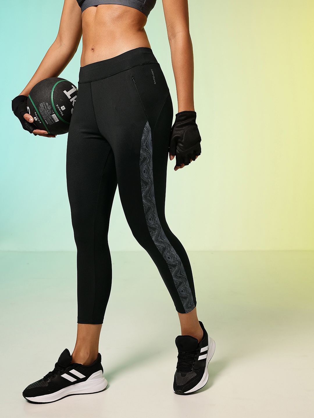HRX by Hrithik Roshan Women Rapid-Dry Printed Training Tights
