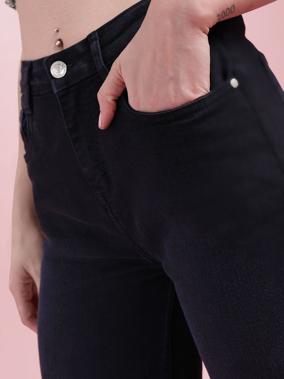 DressBerry Women Wide Leg Fit Jeans