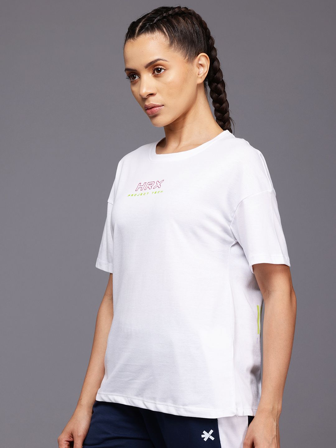 HRX by Hrithik Roshan Abstract Printed Lifestyle T-Shirt