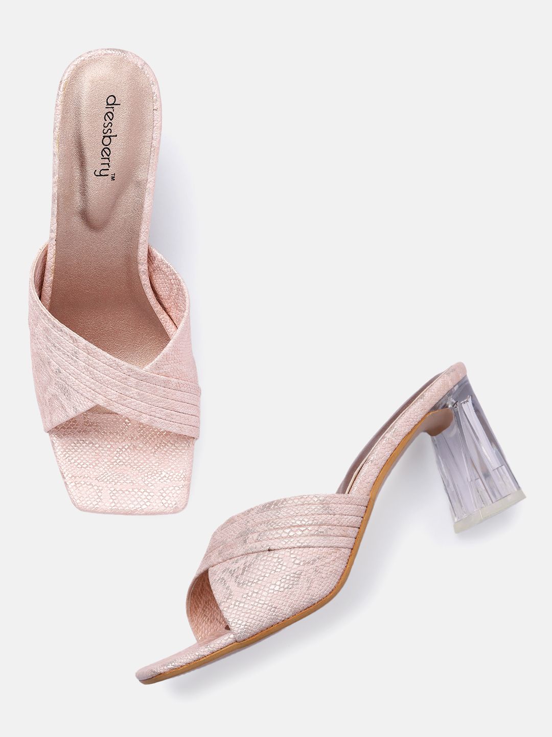 DressBerry Printed Slim Heels