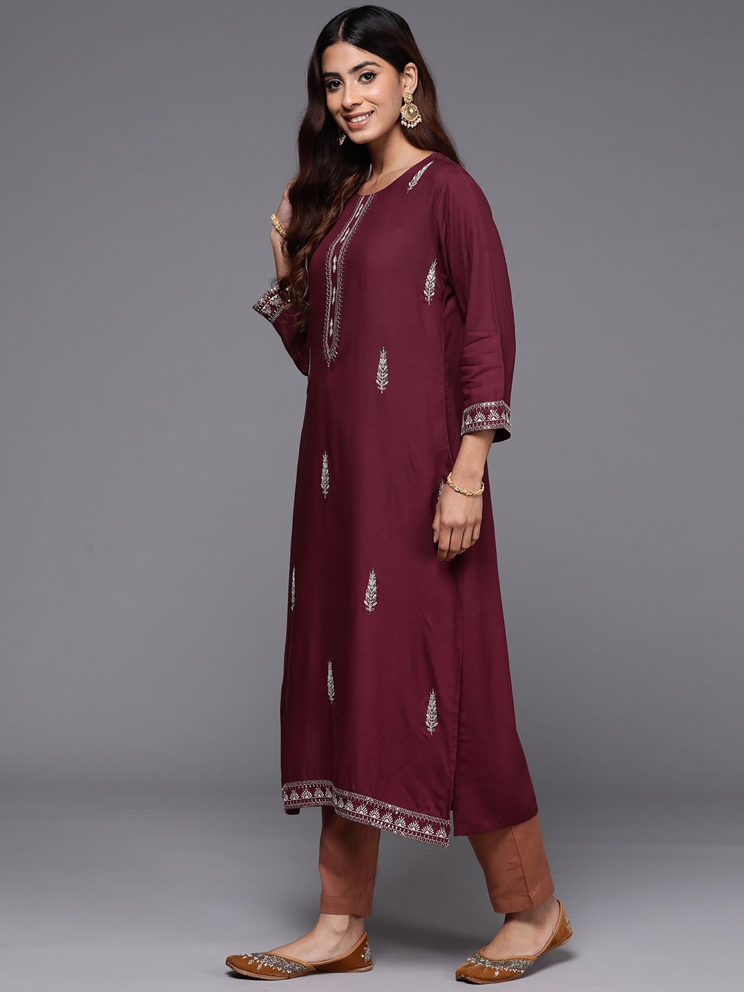 Indo Era Ethnic Motifs Embroidered Kurta