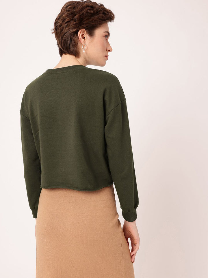 DressBerry Cotton Terry Relaxed Fit Sweatshirt