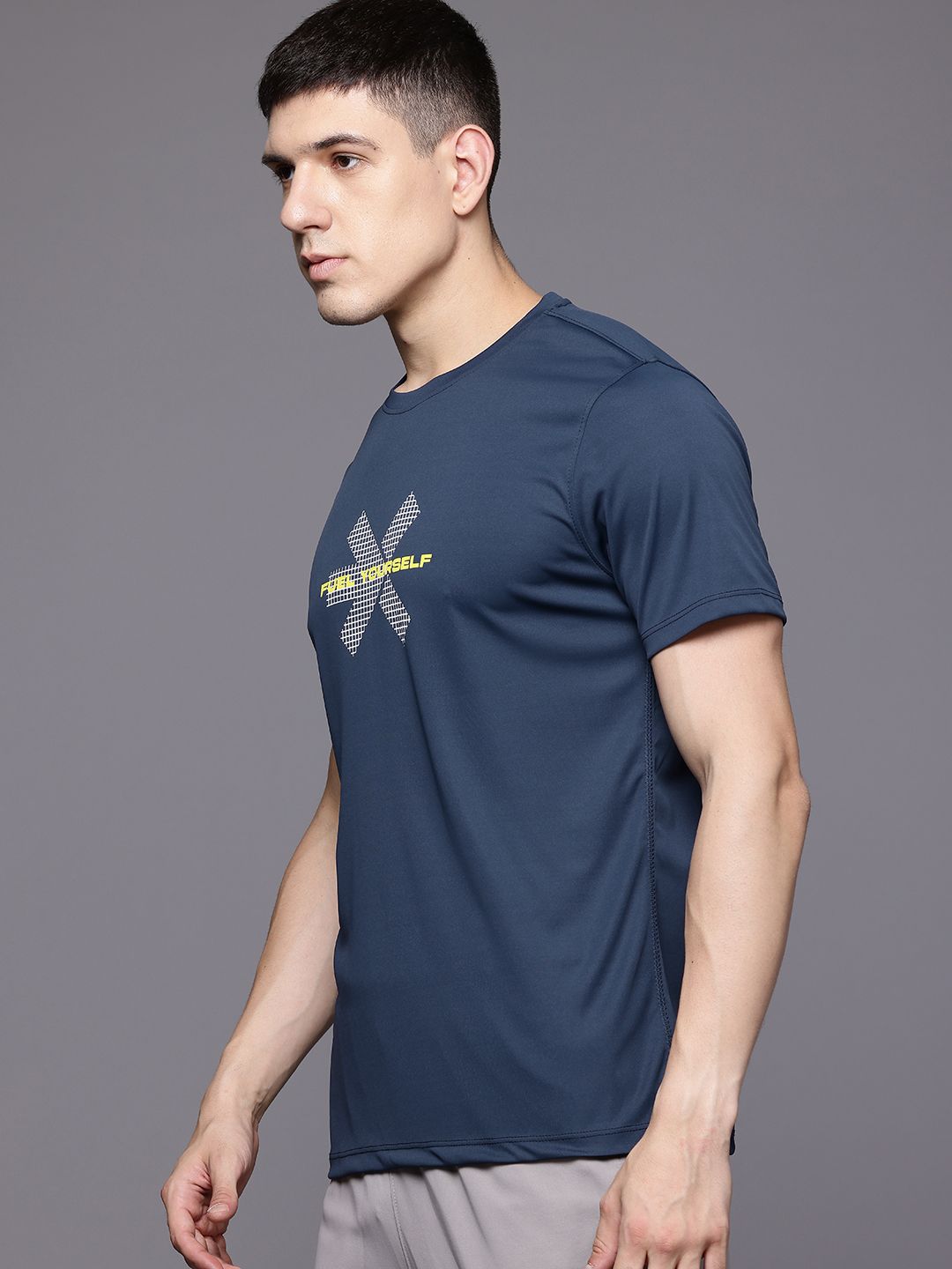 HRX by Hrithik Roshan Printed Rapid-Dry Training T-shirt