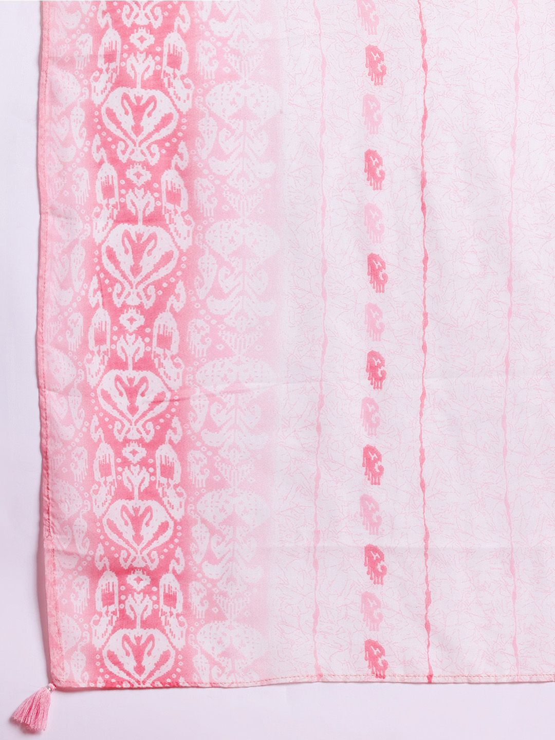 Anouk Ethnic Motifs Printed Lace Inserts Kurta with Trousers & With Dupatta