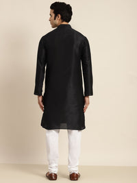Anug by SOJANYA Men Black Mandarin Collar Kurta