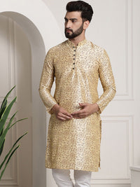 SOJANYA Floral Printed Silk Cotton Kurta