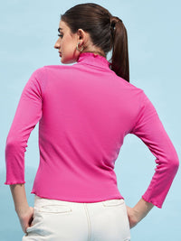 STREET 9 High Neck Fitted Top