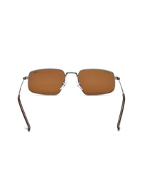 Idee Men Sectangle Sunglasses dengan lensa lensa terpolarisasi dan UV IDS3097C3PSG