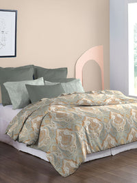 TRIDENT Diana Soft Comfort Flat 210TC King Pure Cotton Bedsheet Set
