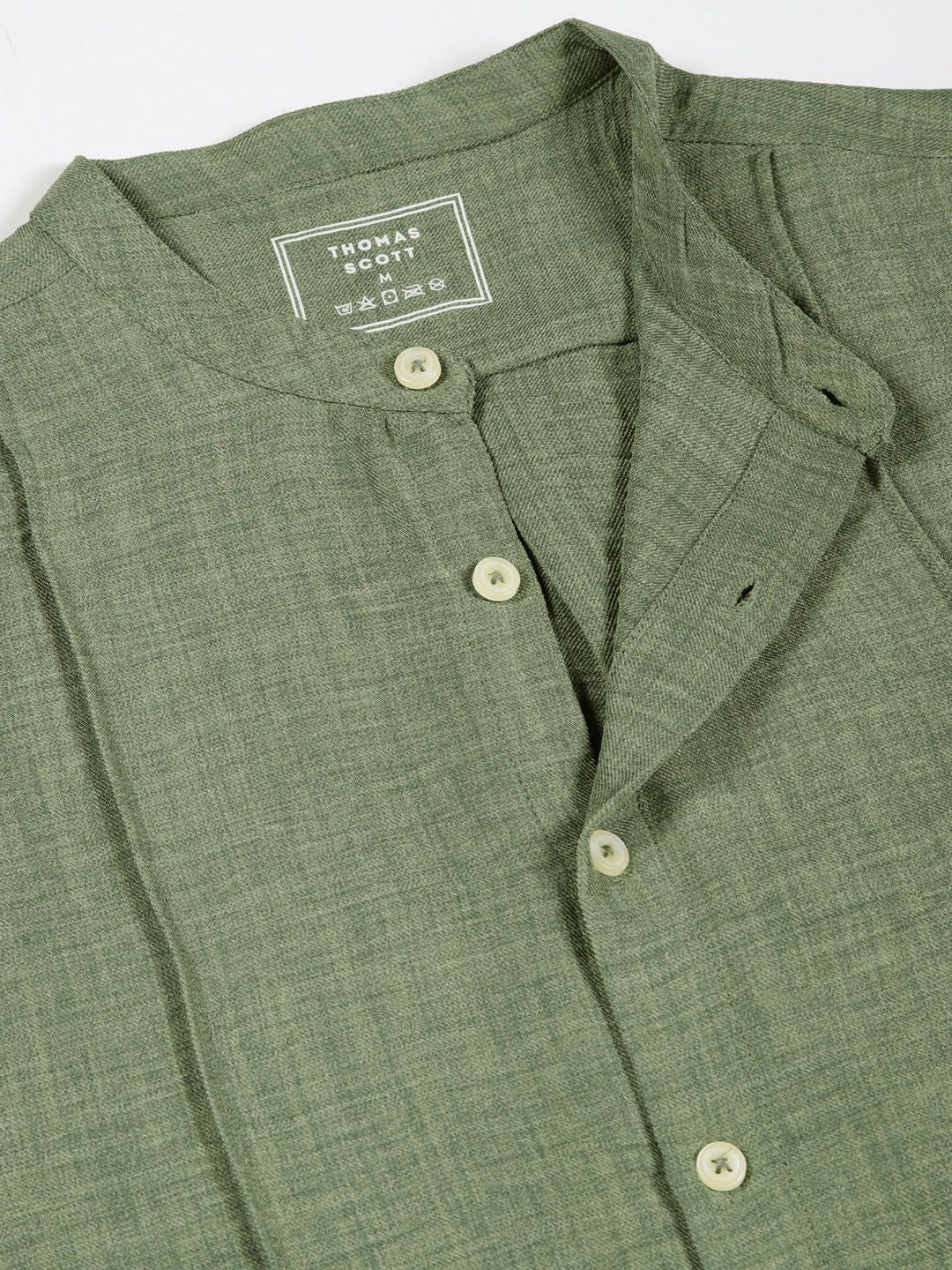 Thomas Scott Men Premium Slim Fit Textured Casual Shirt
