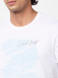 SPYKAR Typography Printed Slim Fit T-shirt
