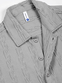 Thomas Scott Men Smart Fit Cutaway Collar Textured Casual Shirt