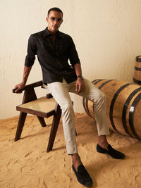 DENNISON Seqinned Smart Opaque Party Shirt