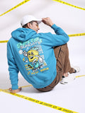 The Indian Garage Co Graphic Back Printed Hooded Oversized Pullover Sweatshirt