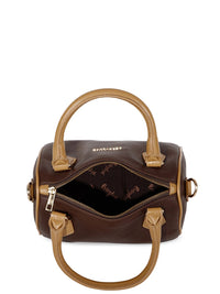 Berrylush Brown Structured Handheld Bag