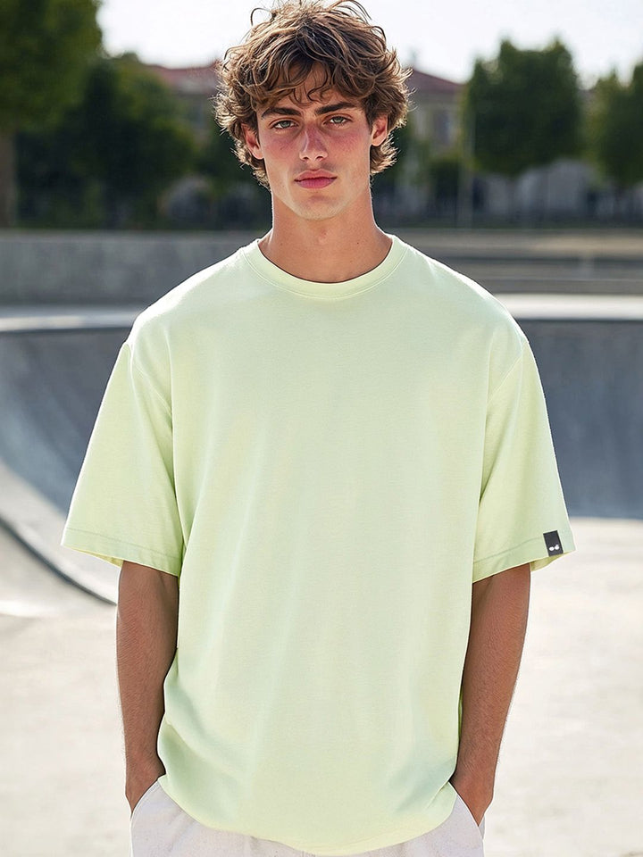 Bewakoof Drop-Shoulder Sleeves Oversized Cotton T-shirt