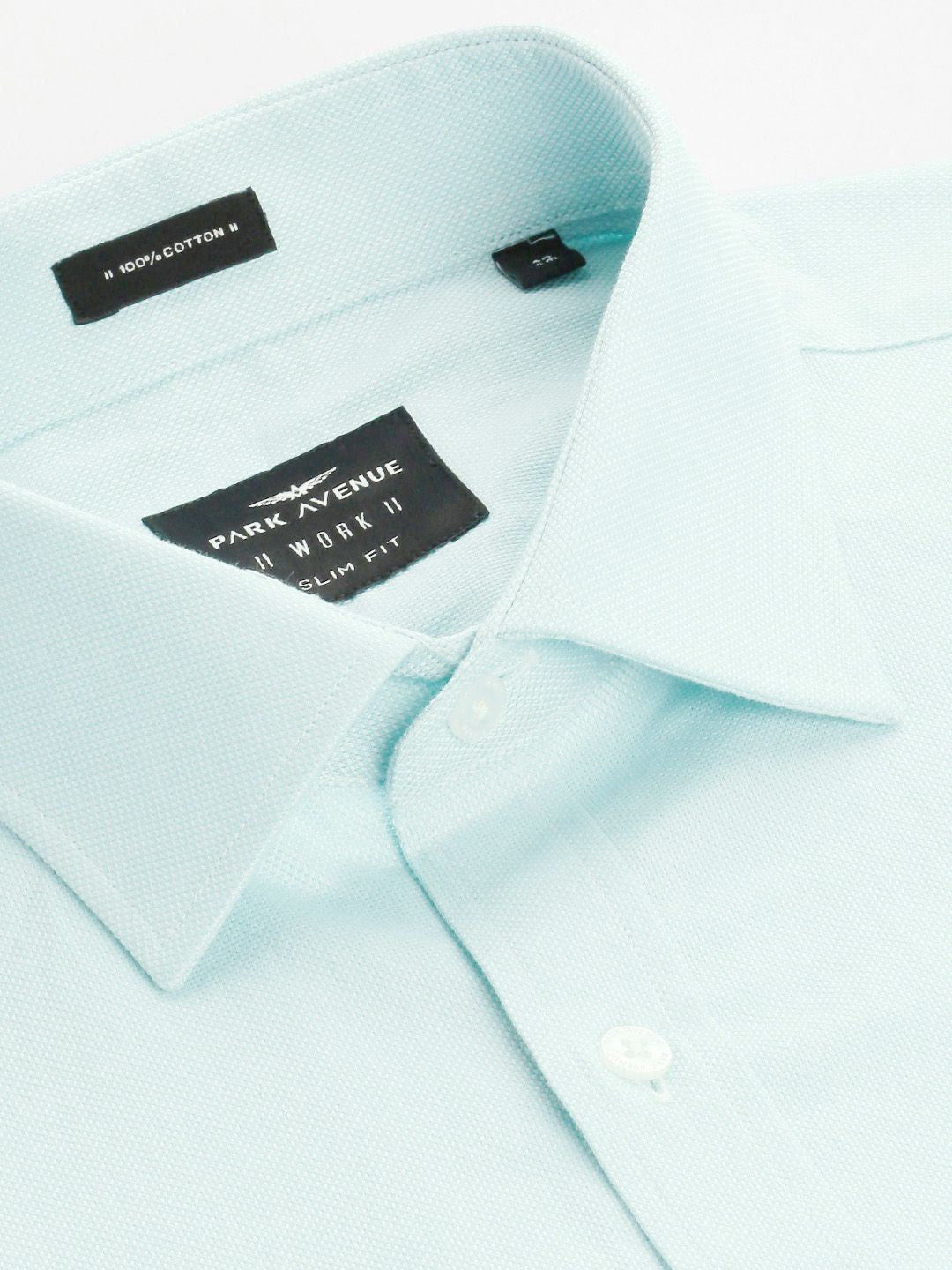 Park Avenue Textured Slim Fit Pure Cotton Formal Shirt