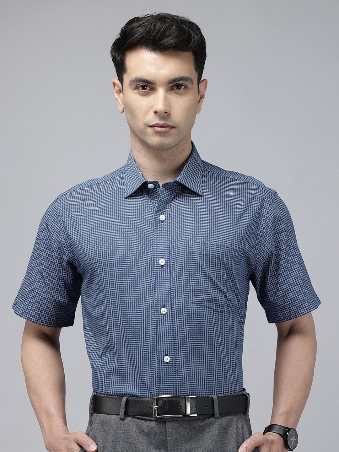 Park Avenue Floral Printed Formal Shirt