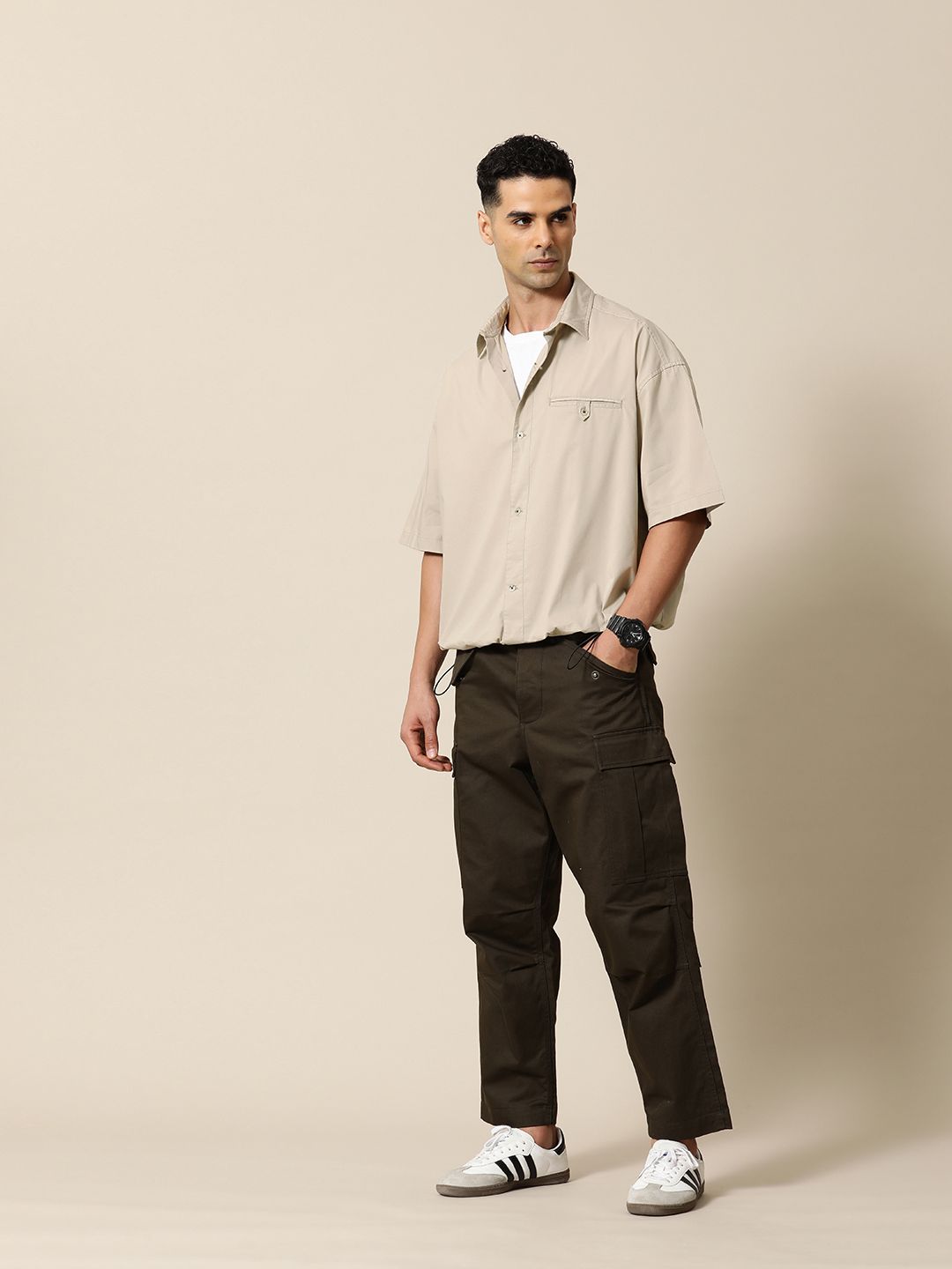 Mr Bowerbird Compact Poplin Oversized Blouson Shirt