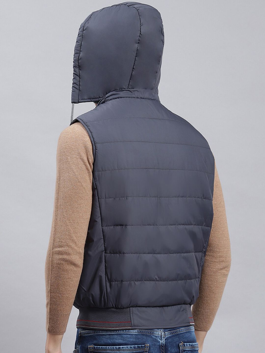 Monte Carlo Striped Lightweight Puffer Jacket